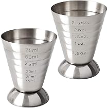 Cozihom Stainless Steel Measuring Cup, 2.5 oz, 75 ml, 5 Tbsp